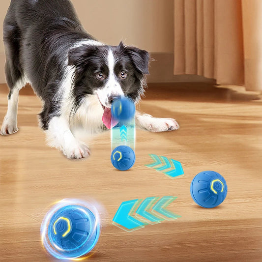 Automatic Moving Dog Toy Ball Smart USB Jumping Rotating Interactive