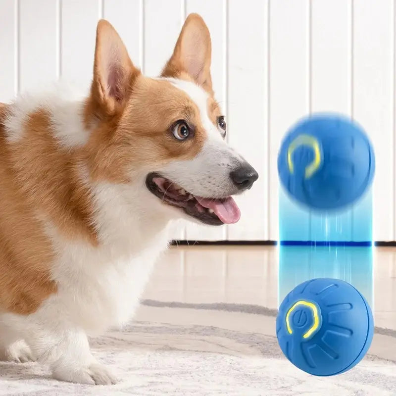 Automatic Moving Dog Toy Ball Smart USB Jumping Rotating Interactive