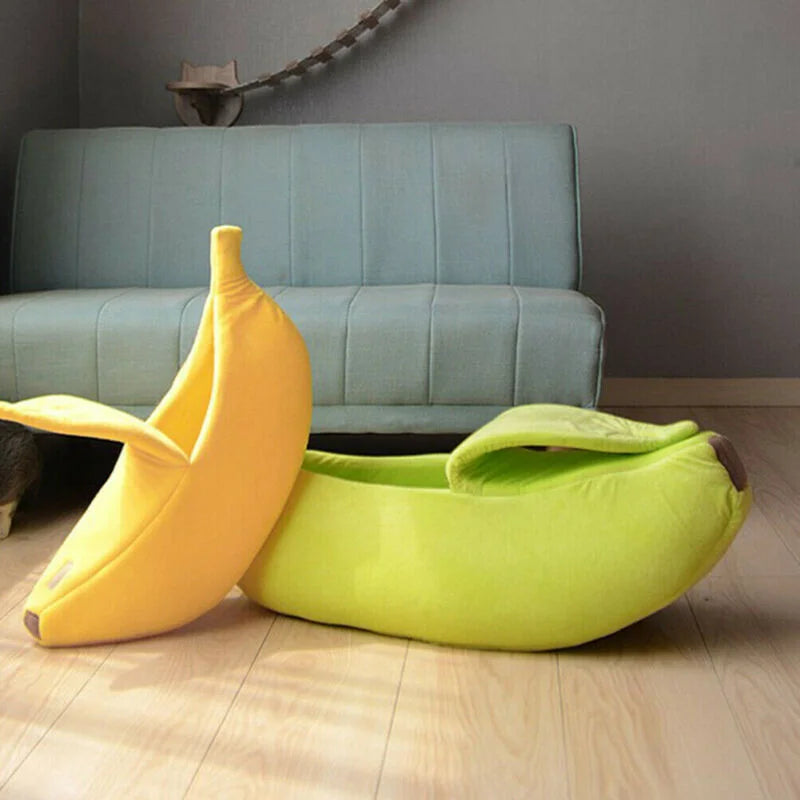 Banana Cat-dog Bed House Funny Cute Cozy Warm Durable Portable