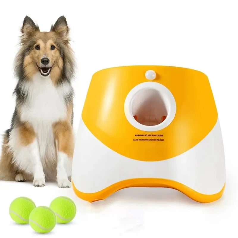 Dogs Toy Tennis Throwing Pinball Machine