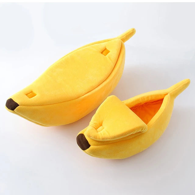 Banana Cat-dog Bed House Funny Cute Cozy Warm Durable Portable